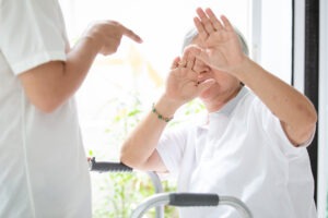Oklahoma Nursing Home Attendant Verbally Abusing Elderly Person