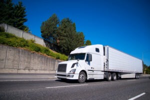 white-semi-truck