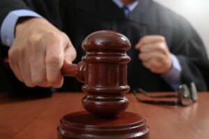 judge with gavel