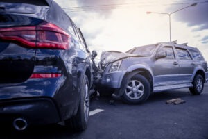 SUVs in a crash
