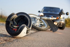 close-up-on-helmet-after-motorcycle-crash