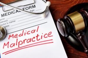 medical malpractice words with gavel