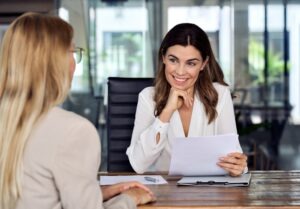 employer talking to employee