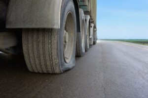 flat tire on highway